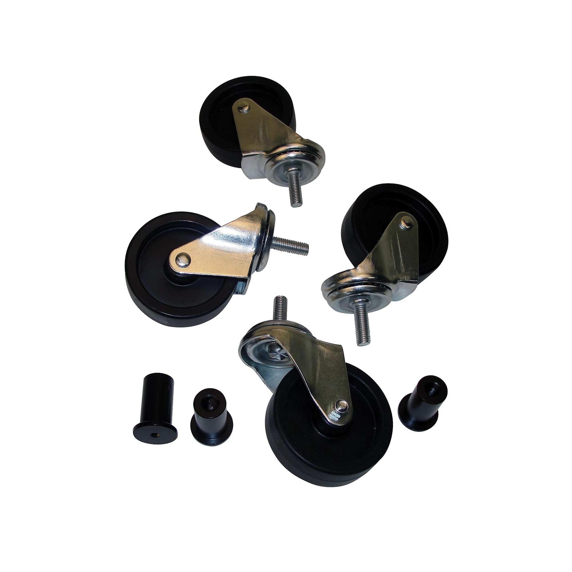 JohnDow Industries, 17PLP-WH, Casters and Nuts For JDI-17PLP, JDI-17DPLP, JDI-17FPLP